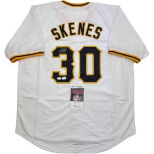 imageAutographedSigned Paul Skenes Pittsburgh White Baseball Jersey JSA COA
