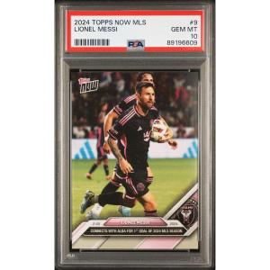 imageGraded 2024 Topps Now MLS Lionel Messi 9 Soccer Card PSA 10 Gem Mint