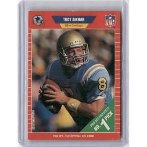 imageVintage 1989 Pro Set Troy Aikman 490 Rookie RC Football Card