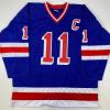imageAutographedSigned Mark Messier New York Blue Hockey Jersey JSA COA