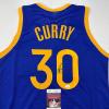 imageAutographedSigned Stephen Steph Curry Golden State Blue Basketball Jersey JSA COA