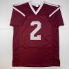 imageFacsimile Autographed Johnny Manziel Texas AampampM Maroon Reprint Laser Auto College Football Jersey Size Mens XL