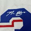 imageFacsimile Autographed Max Scherzer Texas White Reprint Laser Auto Baseball Jersey Size Mens XL