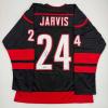 imageAutographedSigned Seth Jarvis Carolina Black Hockey Jersey Beckett BAS COA