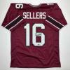 imageFacsimile Autographed LaNorris Sellers South Carolina Maroon Reprint Laser Auto College Football Jersey Size Mens XL