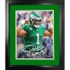 imageFramed Jalen Hurts Fly Eagles Fly Facsimile Laser Engraved Signature Auto Philadelphia Eagles 11quotx14quot Football Photo HOFSM Holo
