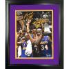 imageFramed Kobe Bryant Shaquille ONeal Los Angeles Lakers Dual Facsimile Laser Engraved Signature Auto 11quotx14quot Basketball Photo HOFSM Holo