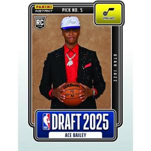 image2025 Panini Instant NBA Ace Bailey 5 Draft Night Utah Jazz Rookie RC Basketball Card