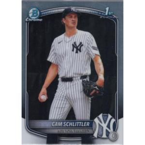 image2025 Topps Bowman Chrome Cam Schlittler BCP166 New York Yankees Rookie RC Baseball Card