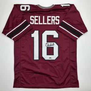 imageFacsimile Autographed LaNorris Sellers South Carolina Maroon Reprint Laser Auto College Football Jersey Size Mens XL