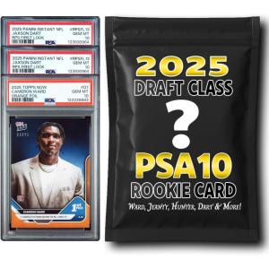 imagePSA 10 Graded 2025 NFL Football Rookie Card Mystery Box Ward Hunter Jeanty Dart ampamp More