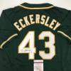 imageAutographedSigned Dennis Eckersley Oakland Green Baseball Jersey JSA COA
