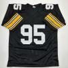 imageAutographedSigned Greg Lloyd Pittsburgh Black Football Jersey Beckett BAS COA