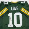 imageAutographedSigned Jordan Love Green Bay Green Football Jersey Beckett BAS COA