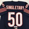 imageAutographedSigned Mike Singletary HOF 98 Chicago Blue Football Jersey JSA COA