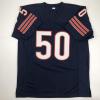 imageAutographedSigned Mike Singletary HOF 98 Chicago Blue Football Jersey JSA COA