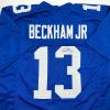 imageAutographedSigned Odell Beckham Jr New York Blue Football Jersey JSA COA