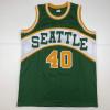 imageAutographedSigned Shawn Kemp Seattle Green Basketball Jersey JSA COA