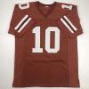 imageAutographedSigned Vince Young Texas Orange College Football Jersey JSA COA