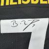 imageFacsimile Autographed Ben Roethlisberger Pittsburgh Black Reprint Laser Auto Football Jersey Size Mens XL