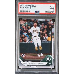 imageGraded 2025 Topps Now Nick Kurtz 101 Rookie RC Baseball Card PSA 9 Mint