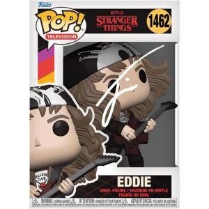 imageJoseph Quinn Eddie Munson Hunter with Guitar 1462 Stranger Things Season 4 Facsimile Signed Reprint Laser Autographed Funko POP TV Figurine with Protector Case