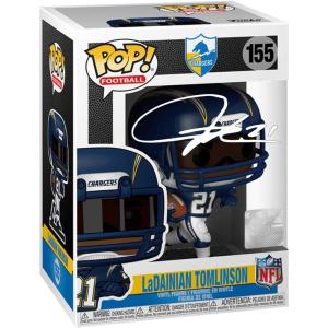 imageLaDainian Tomlinson 155 Facsimile Signed Reprint Laser Autographed Funko POP Football NFL Los Angeles Chargers Figurine with Protector Case