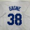 imageAutographedSigned Eric Gagne Los Angeles LA White Baseball Jersey JSA COA