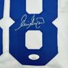 imageAutographedSigned Eric Gagne Los Angeles LA White Baseball Jersey JSA COA