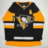 imageAutographedSigned Evgeni Malkin Pittsburgh Penguins Authentic Black Hockey Jersey Fanatics COA