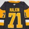 imageAutographedSigned Evgeni Malkin Pittsburgh Penguins Authentic Black Hockey Jersey Fanatics COA