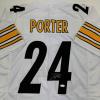 imageAutographedSigned Joey Porter Jr Pittsburgh White Football Jersey JSA COA