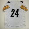 imageAutographedSigned Joey Porter Jr Pittsburgh White Football Jersey JSA COA