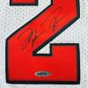 imageAutographedSigned Michael Jordan Chicago White Basketball Jersey Upper Deck UDA COA