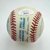 imageAutographedSigned Mickey Mantle Rawlings Official American League ROA Sweet Spot Baseball JSA 9 Graded LOA