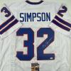 imageAutographedSigned OJ OJ Simpson Buffalo White Football Jersey JSA COA