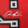 imageFacsimile Autographed Dennis Rodman Chicago Black Pinstripe Reprint Laser Auto Basketball Jersey Size Mens XL