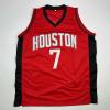 imageFacsimile Autographed Kevin Durant Houston Red Reprint Laser Auto Basketball Jersey Size Mens XL