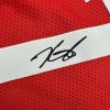 imageFacsimile Autographed Kevin Durant Houston Red Reprint Laser Auto Basketball Jersey Size Mens XL