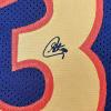 imageFacsimile Autographed Stephen Steph Curry Golden State Navy Blue Retro Rookie Reprint Laser Auto Basketball Jersey Size Mens XL