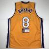 imageAutographedSigned Kobe Bryant 8 Los Angeles Yellow Basketball Jersey PSADNA COA