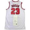 imageAutographedSigned Michael Jordan Chicago White Basketball Jersey Upper Deck UDA COA