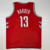 imageFacsimile Autographed James Harden Houston Red Reprint Laser Auto Basketball Jersey Size Mens XL