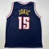 imageFacsimile Autographed Nikola Jokic Denver Blue Reprint Laser Auto Basketball Jersey Size Mens XL