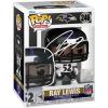 imageRay Lewis 246 Facsimile Signed Reprint Laser Autographed Funko POP Football Baltimore Ravens Figurine with Protector Case
