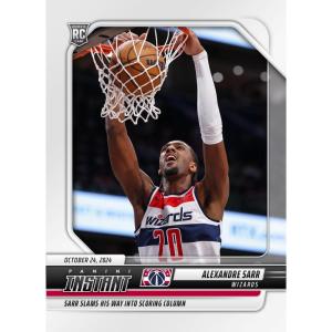 image2024 Panini Instant NBA Alex Sarr 37 Washington Wizards Rookie RC Basketball Card