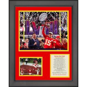 imageFramed Kansas City Chiefs Super Bowl LVIII Champions Football 11quotx14quot Three Photo Collage