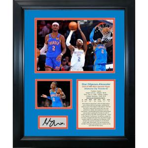 imageFramed Shai GilgeousAlexander SGA 20242025 NBA MVP Most Valuable Player Facsimile Laser Engraved Signature Auto Oklahoma City Thunder Basketball 11quotx14quot Photo Sig Collage