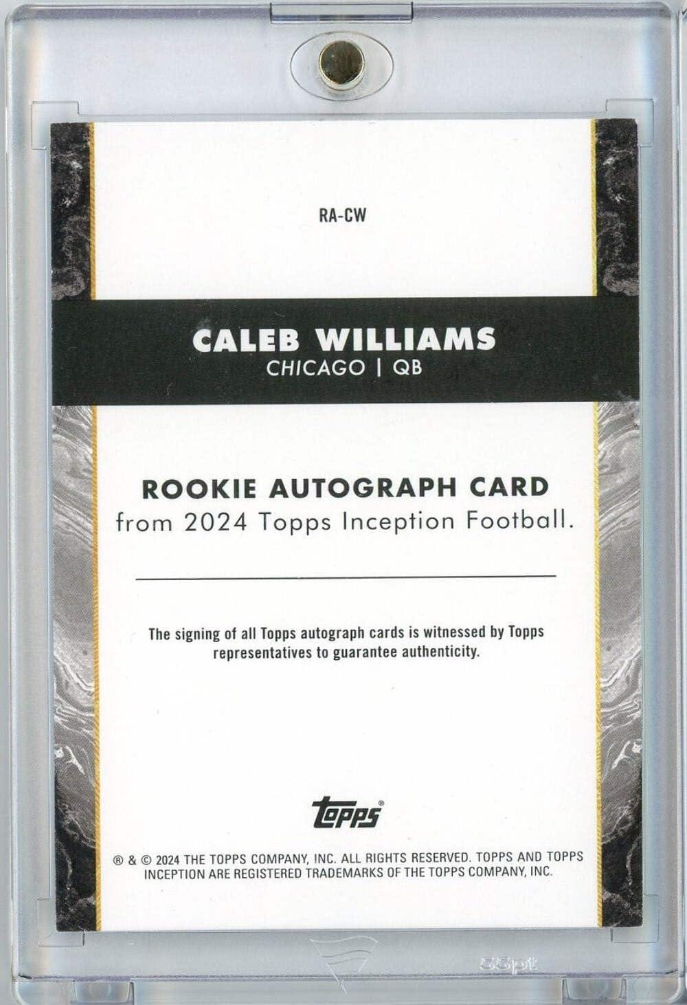image2024 Topps Inception Caleb Williams RACW Auto Rookie RC Football Card