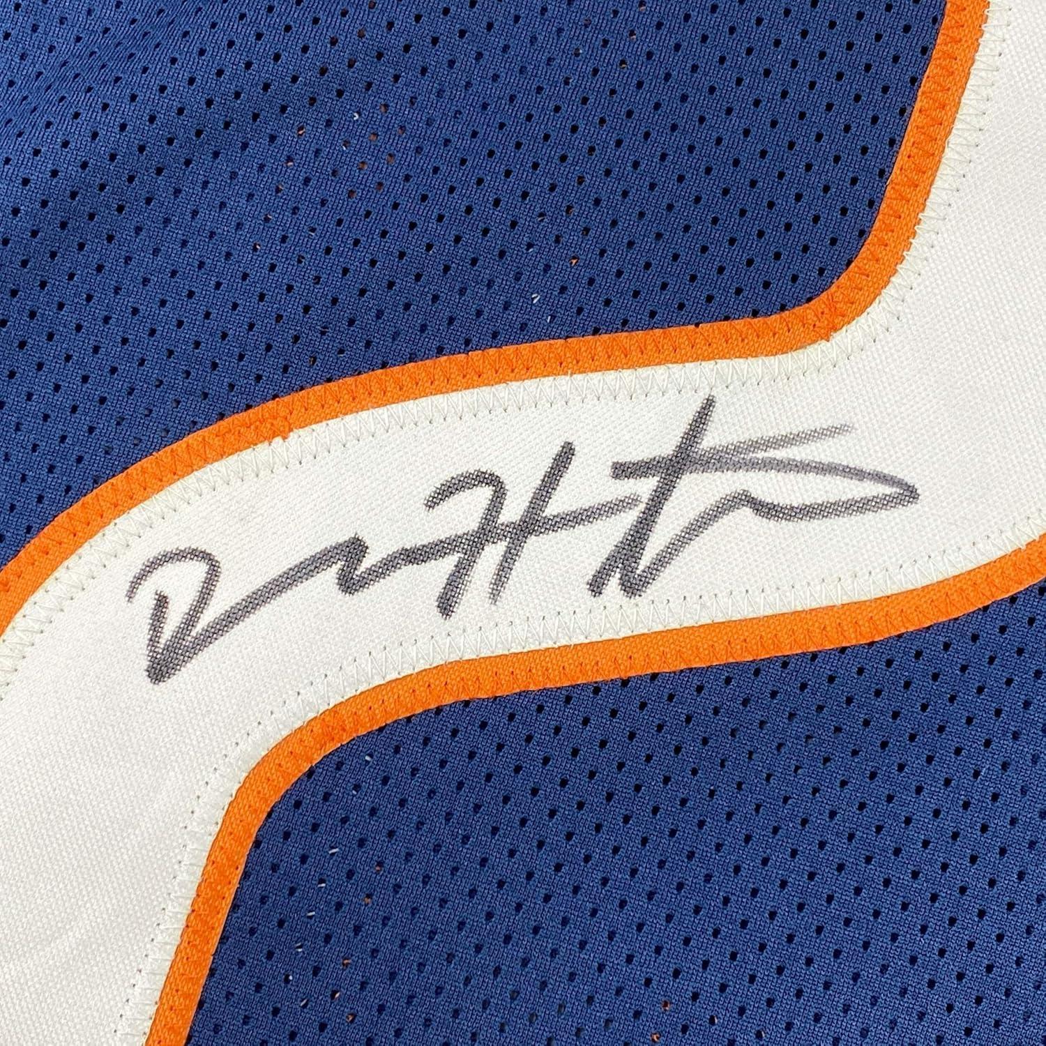 imageAutographedSigned Devin Hester Chicago Blue Football Jersey JSA COA